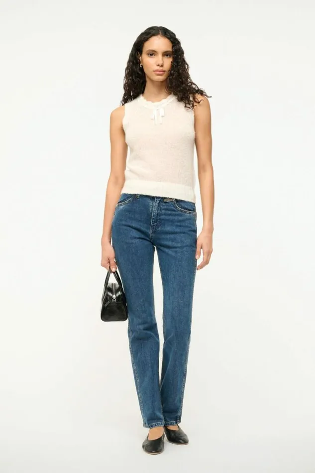 STAUD Tops PENELOPE TOP Ivory 8211 Women