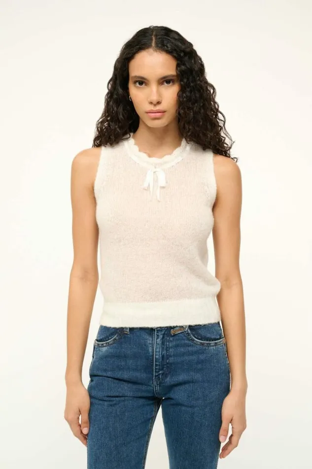 STAUD Tops PENELOPE TOP Ivory 8211 Women STAUD Tops PENELOPE TOP Ivory 8211 Women