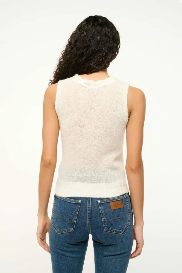 STAUD Tops PENELOPE TOP Ivory 8211 Women STAUD Tops PENELOPE TOP Ivory 8211 Women
