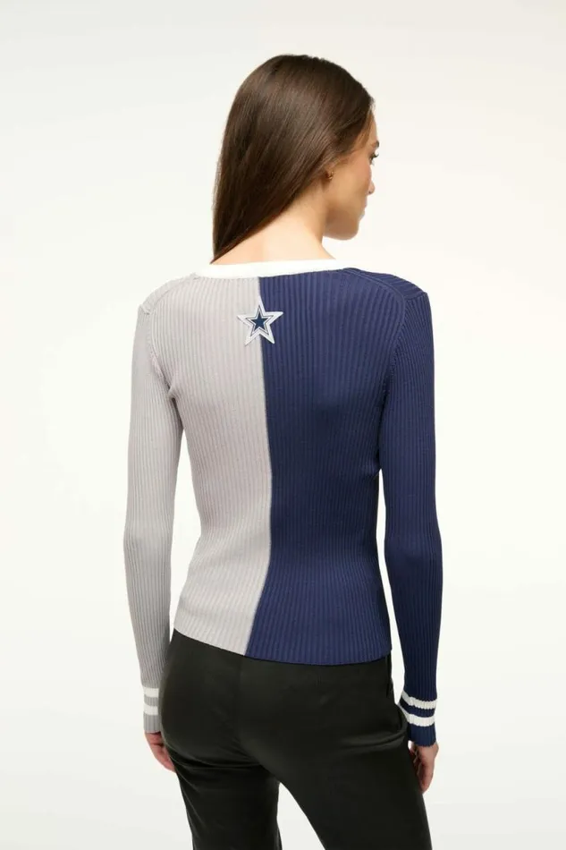 STAUD Tops THE NFL CARGO SWEATER Dallas Cowboys 8211 Women STAUD Tops THE NFL CARGO SWEATER Dallas Cowboys 8211 Women
