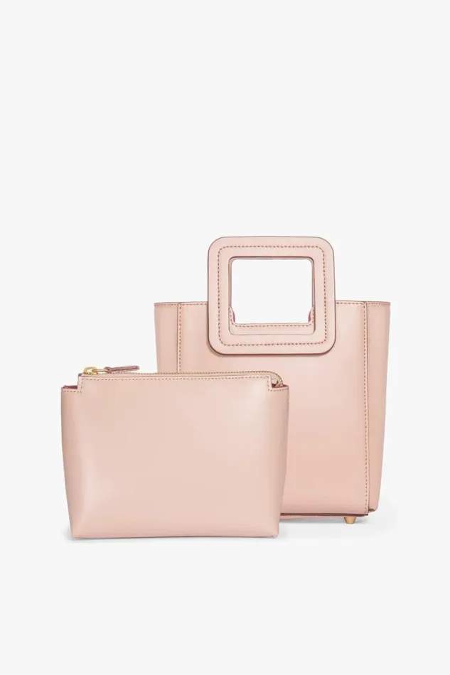 STAUD Totes MINI SHIRLEY LEATHER BAG Blush 8211 Women STAUD Totes MINI SHIRLEY LEATHER BAG Blush 8211 Women