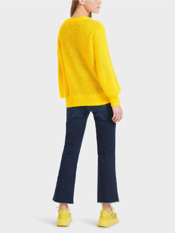Strick Damen Marc Cain Leichter Sweater 034Rethink Together034 Sunshine
