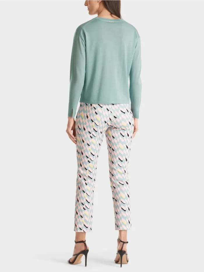 Strick Damen Marc Cain Sweater 034Rethink Together034 Dark Sky Blue