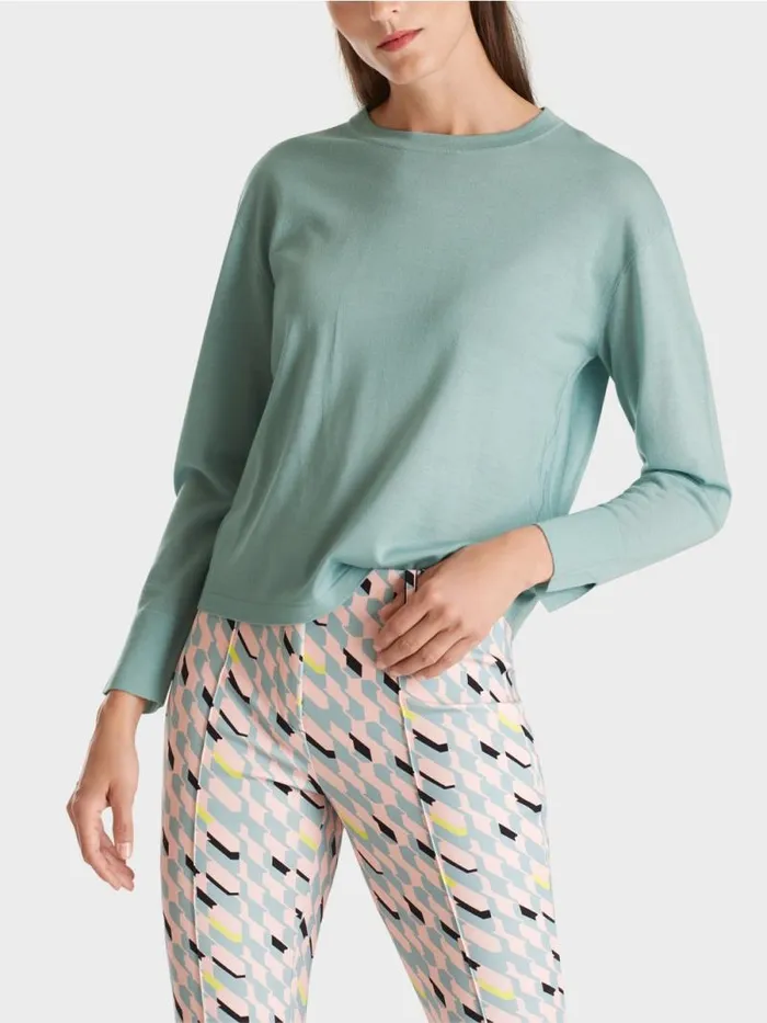 Strick Damen Marc Cain Sweater 034Rethink Together034 Dark Sky Blue