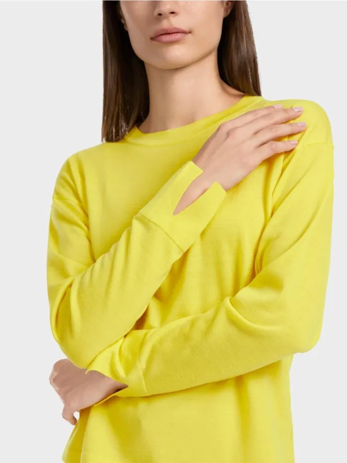 Strick Damen Marc Cain Sweater 034Rethink Together034 Soft Lemon