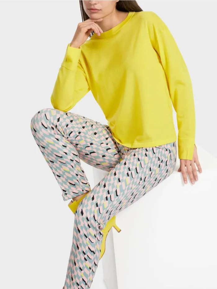 Strick Damen Marc Cain Sweater 034Rethink Together034 Soft Lemon