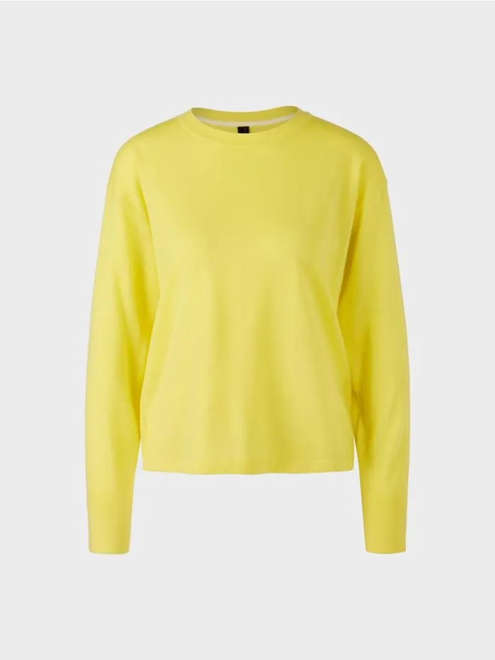 Strick Damen Marc Cain Sweater 034Rethink Together034 Soft Lemon