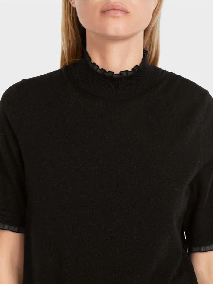 Strick Damen Marc Cain Sweater Mit Glitzer 034Rethink Together034 Black