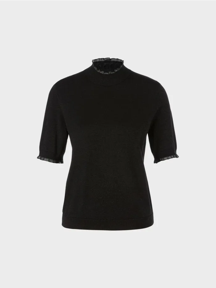 Strick Damen Marc Cain Sweater Mit Glitzer 034Rethink Together034 Black