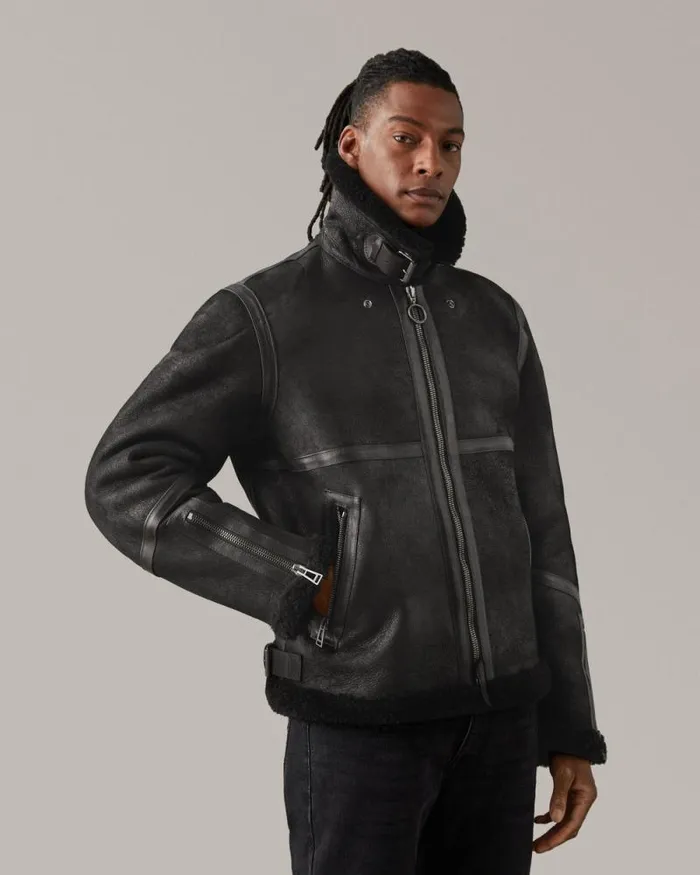 Suede and Shearling Jackets Men Belstaff Centenary Valiant Motorcycle Jacket Black Suede and Shearling Jackets Men Belstaff Centenary Valiant Motorcycle Jacket Black