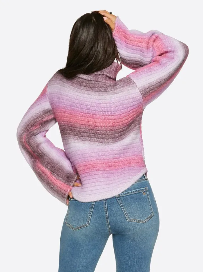 Sweaters Clothing Jessica Simpson Lana Bell Sleeve Sweater In Striking Purple