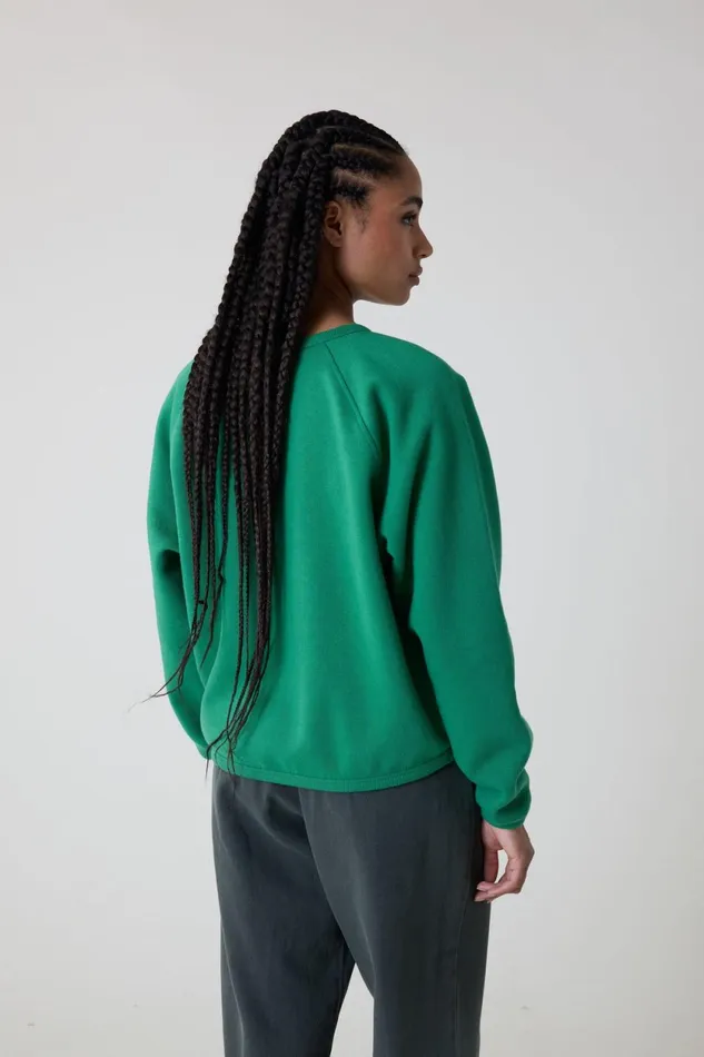 Sweatshirts Women Leon and Harper Shine Bowling Sweatshirt Green