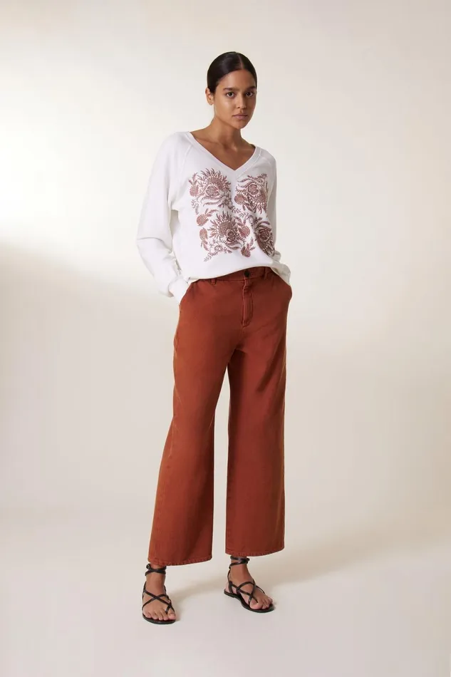 Sweatshirts Women Leon and Harper Shiva Brd Sweatshirt White