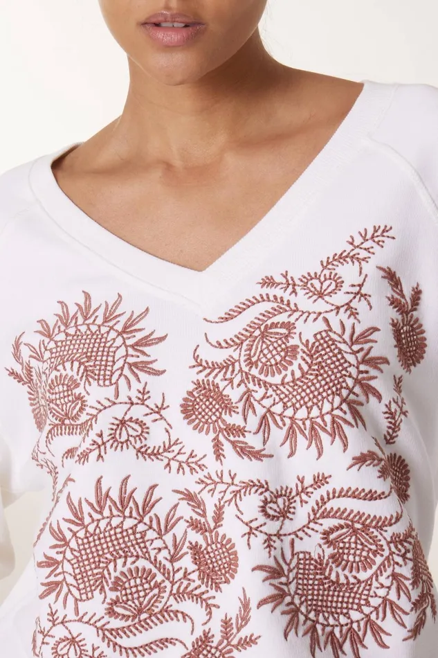 Sweatshirts Women Leon and Harper Shiva Brd Sweatshirt White
