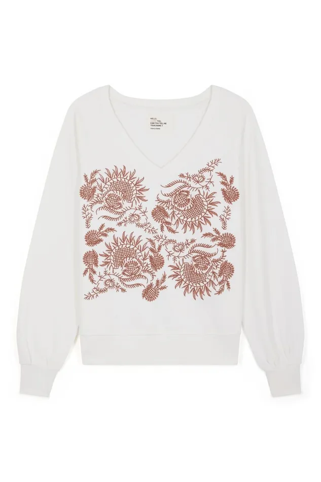 Sweatshirts Women Leon and Harper Shiva Brd Sweatshirt White