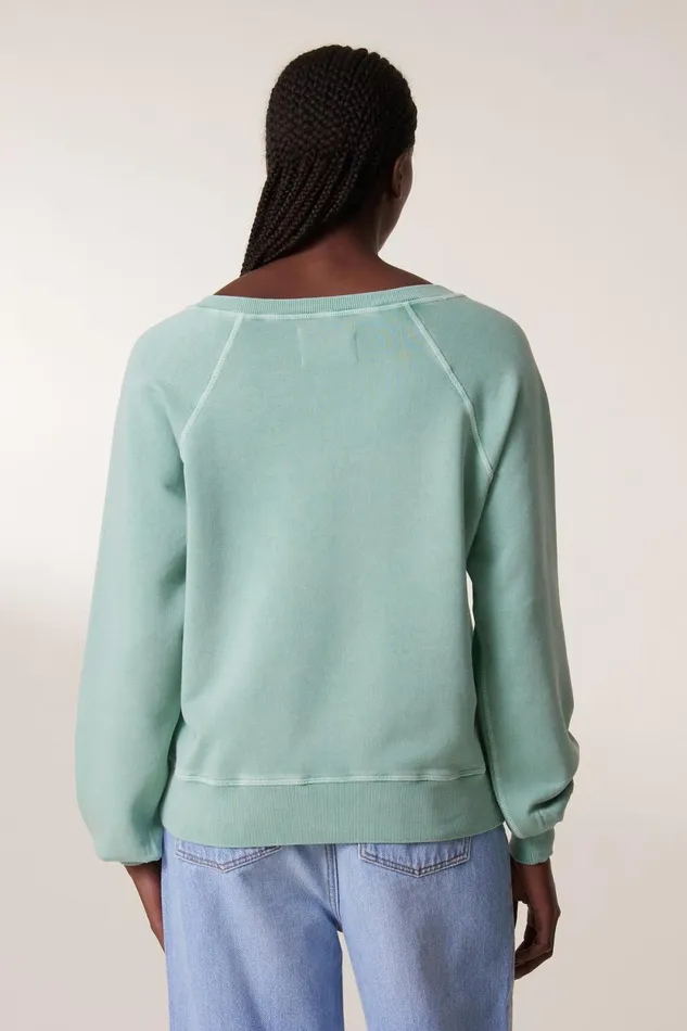 Sweatshirts Women Leon and Harper Shiva Vibes Sweatshirt Celadon