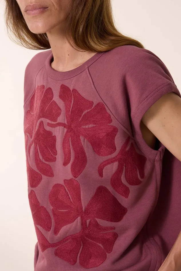 Sweatshirts Women Leon and Harper Sirop Tulip Sweatshirt Mauve