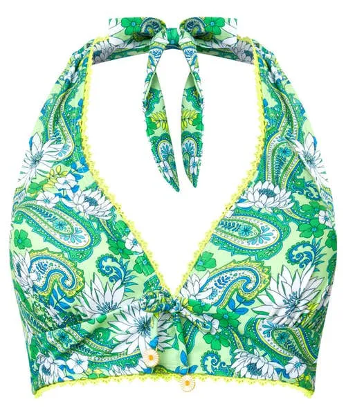 Swimwear Coconut Bay Bikini Top Green Multi 8211 Joebrowns Apparel