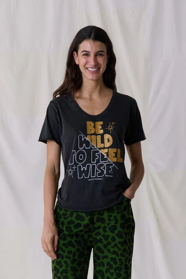 TShirts and Tops Women Leon and Harper Tizia Wise TShirt Carbone