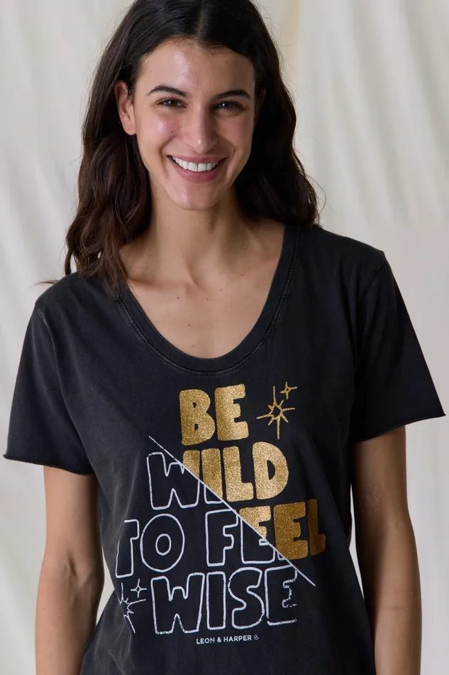 TShirts and Tops Women Leon and Harper Tizia Wise TShirt Carbone