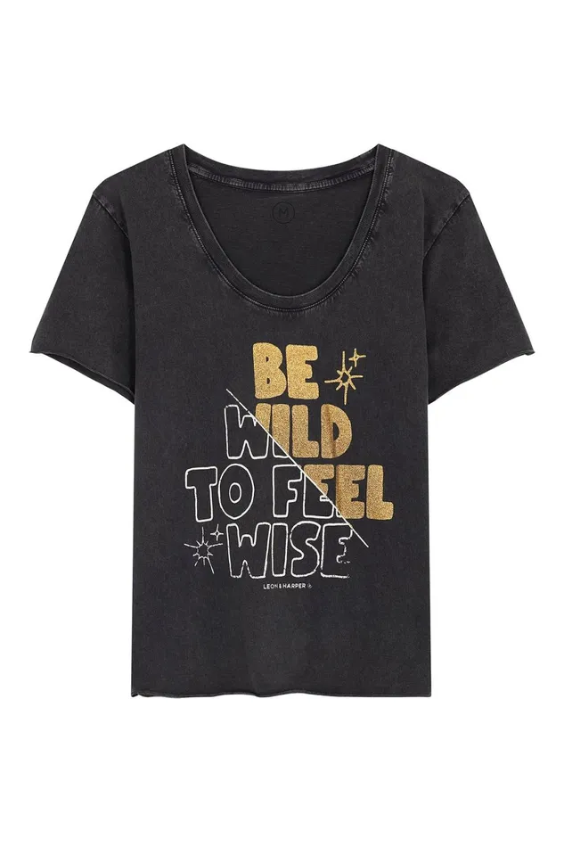 TShirts and Tops Women Leon and Harper Tizia Wise TShirt Carbone