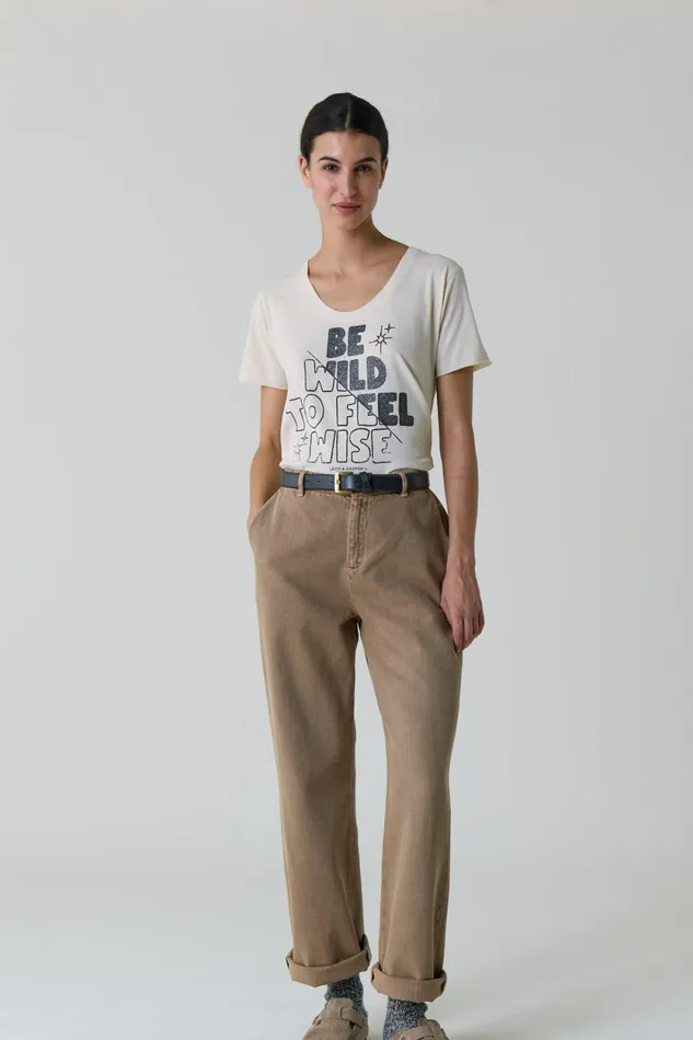 TShirts and Tops Women Leon and Harper Tizia Wise TShirt Off White