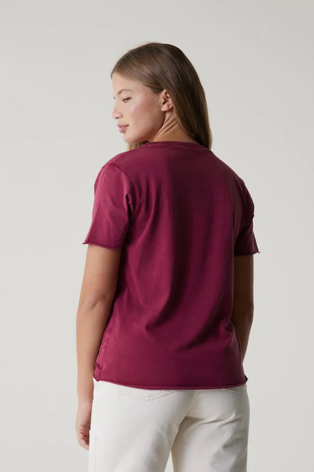 TShirts and Tops Women Leon and Harper Tizia Wise TShirt Wine