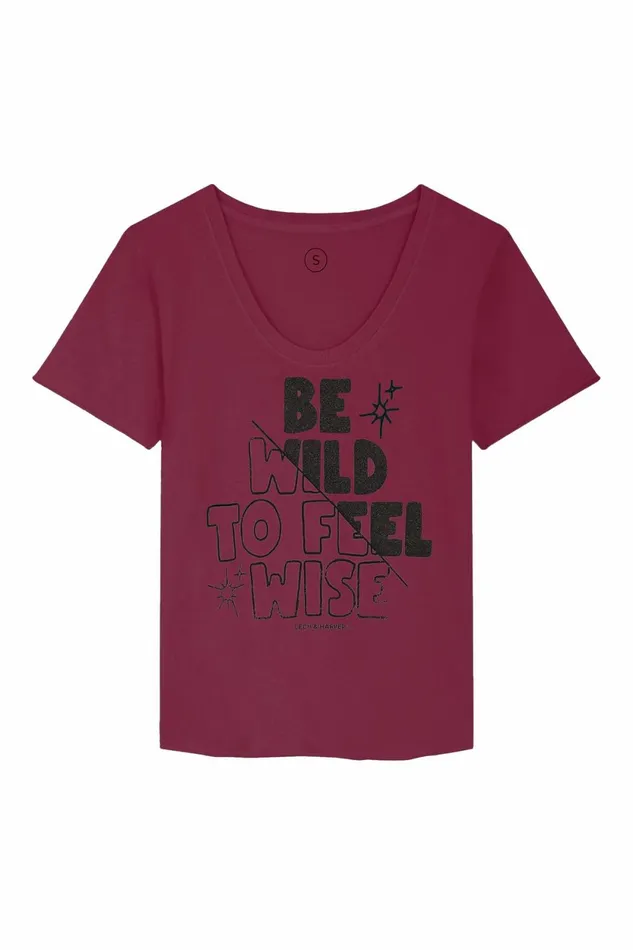 TShirts and Tops Women Leon and Harper Tizia Wise TShirt Wine