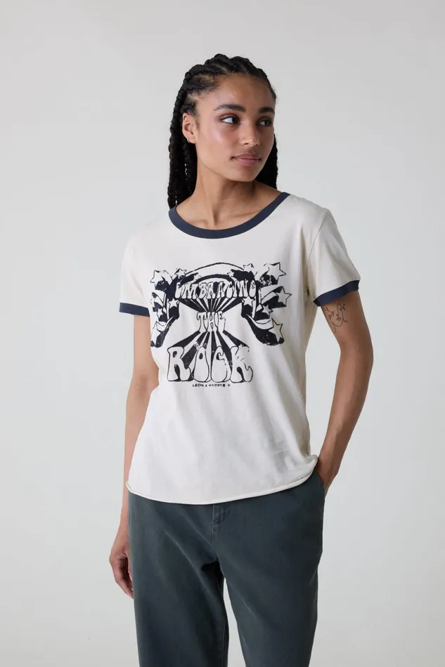 TShirts and Tops Women Leon and Harper Toro Embracing TShirt Off White