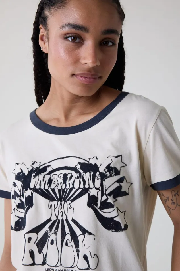 TShirts and Tops Women Leon and Harper Toro Embracing TShirt Off White