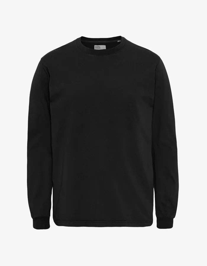 TShirts Colorfulstandard Women Oversized Organic LS TShirt 8211 Deep Black