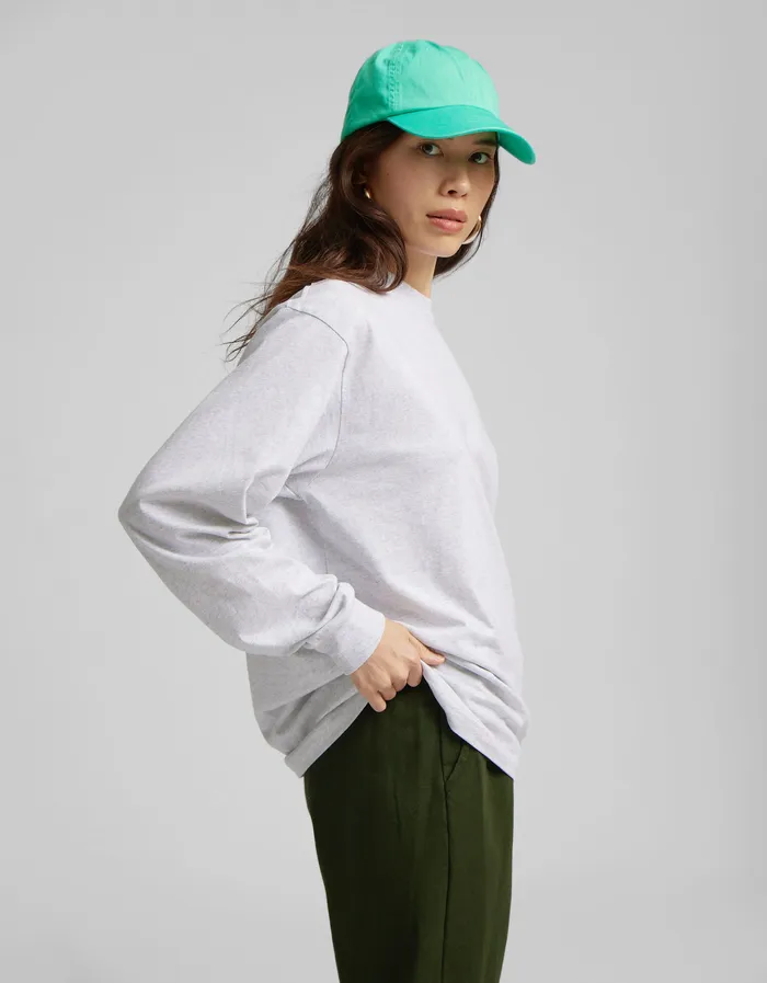 TShirts Colorfulstandard Women Oversized Organic LS TShirt 8211 Deep Black