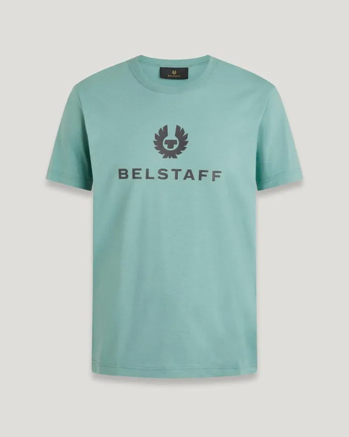 TShirts Men Belstaff Belstaff Signature TShirt Oil Blue