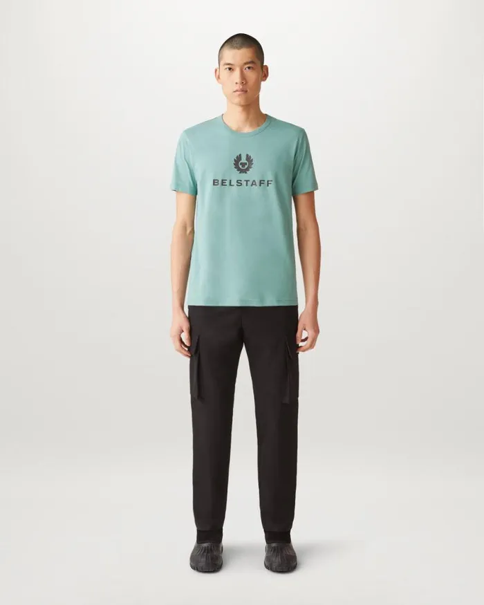 TShirts Men Belstaff Belstaff Signature TShirt Oil Blue TShirts Men Belstaff Belstaff Signature TShirt Oil Blue