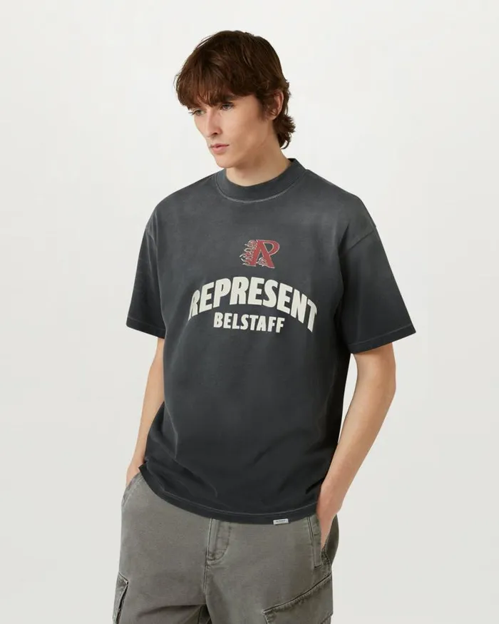 TShirts Men Belstaff Belstaff X Represent Flame Phoenix TShirt Shadow TShirts Men Belstaff Belstaff X Represent Flame Phoenix TShirt Shadow
