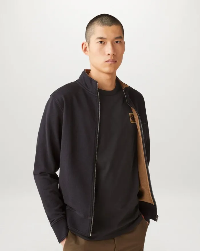 TShirts Men Belstaff Centenary Patch TShirt Black