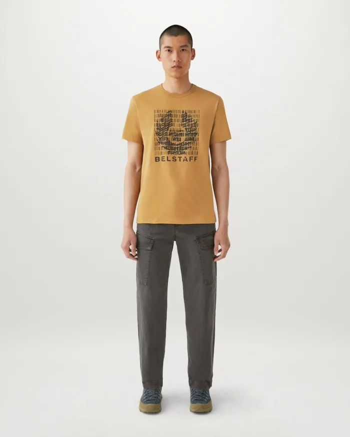 TShirts Men Belstaff Match TShirt Glaze Yellow