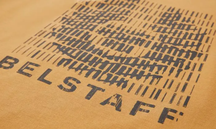 TShirts Men Belstaff Match TShirt Glaze Yellow