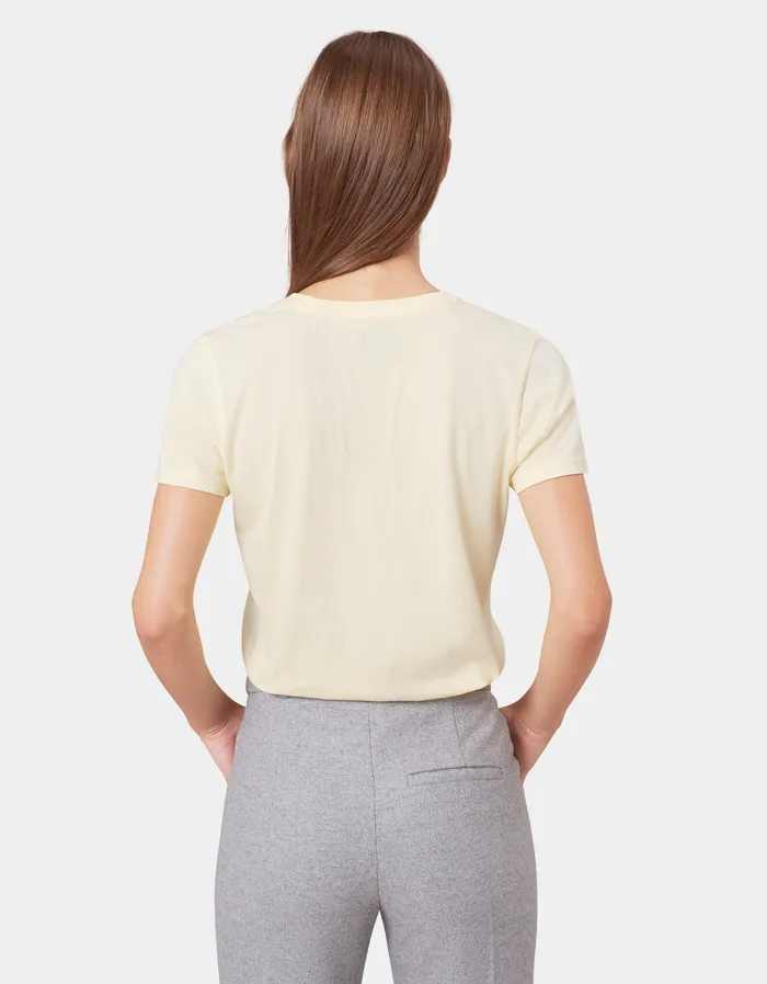 TShirts Women Light Organic Tee 8211 Snow Melange 8211 Colorfulstandard Women