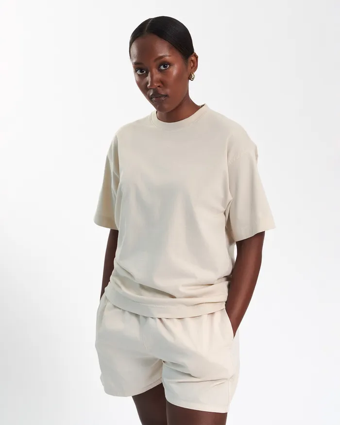 TShirts Women Oversized Organic TShirt 8211 Deep Black Colorfulstandard