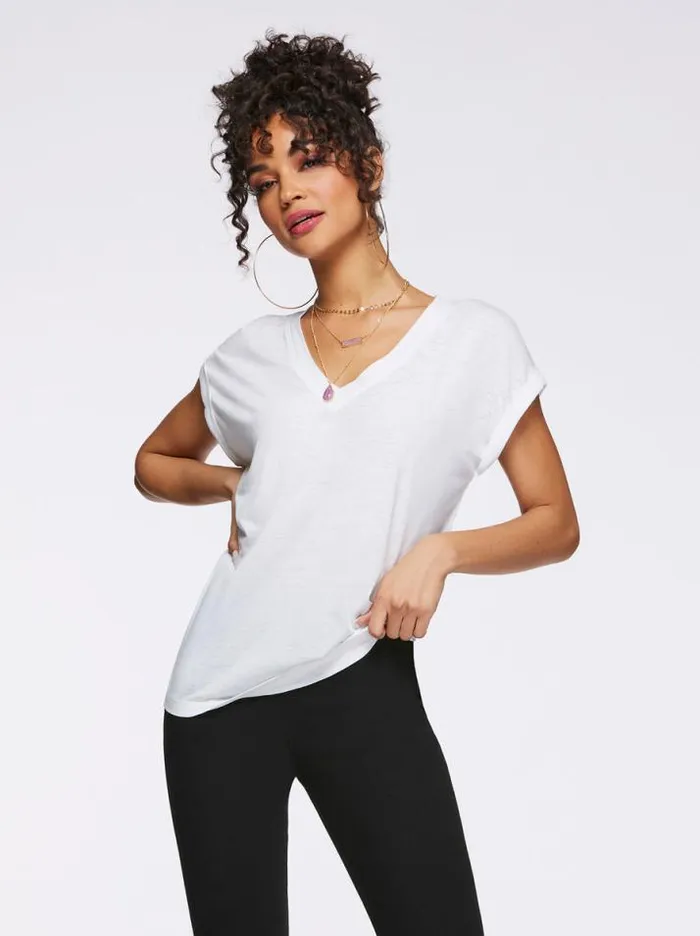 Tees Clothing Jessica Simpson Amory Tee In Bright White
