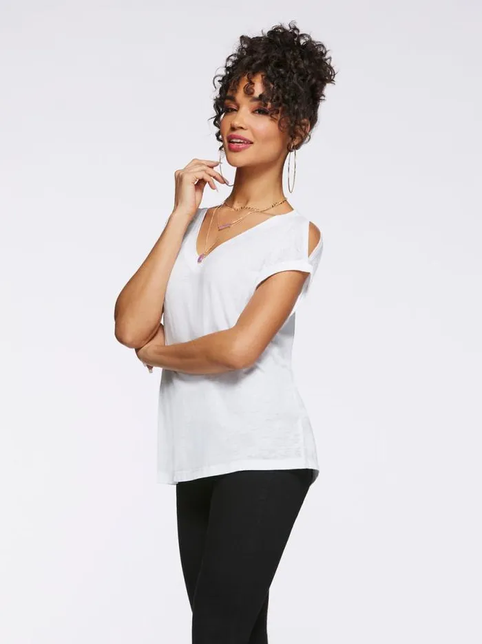 Tees Clothing Jessica Simpson Amory Tee In Bright White