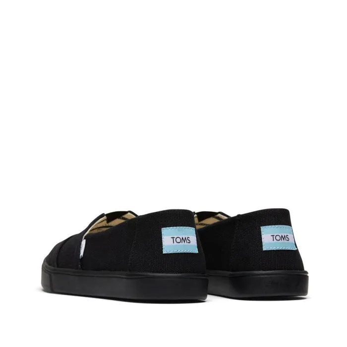 Toms Alpargatas Alpargata Cupsole Slip On All Black Heritage Canvas 8211 Women