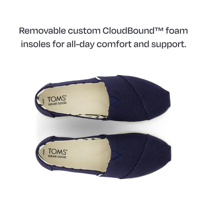 Toms Alpargatas Alpargata Plus Navy Heritage Canvas 8211 Women