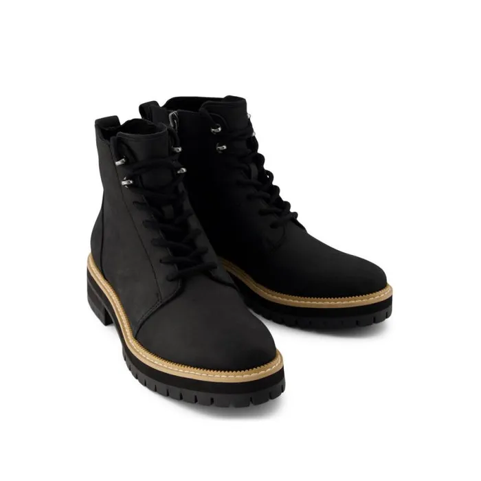 Toms Boots and Booties Wylder Boot Water Resistant Black Nubuck Leather 8211 Women