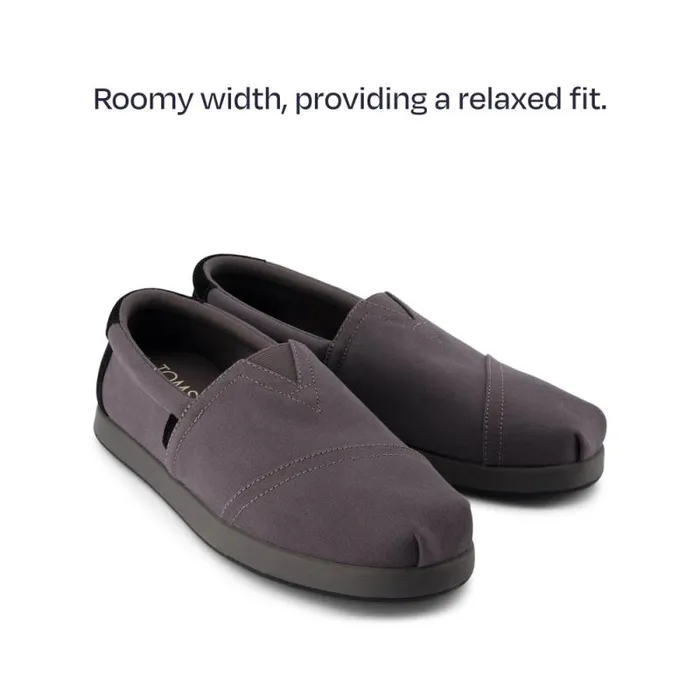Toms Dress Casual Alp FWD Dark Grey Twill 8211 Men Toms Dress Casual Alp FWD Dark Grey Twill 8211 Men