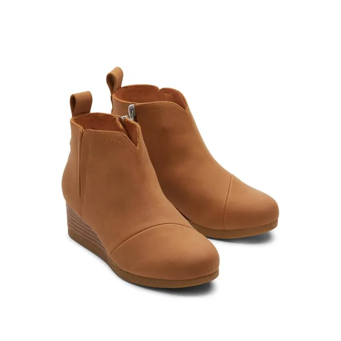 Toms Dress Casual Clare Kids Wedge Boot Tan 8211 Kids
