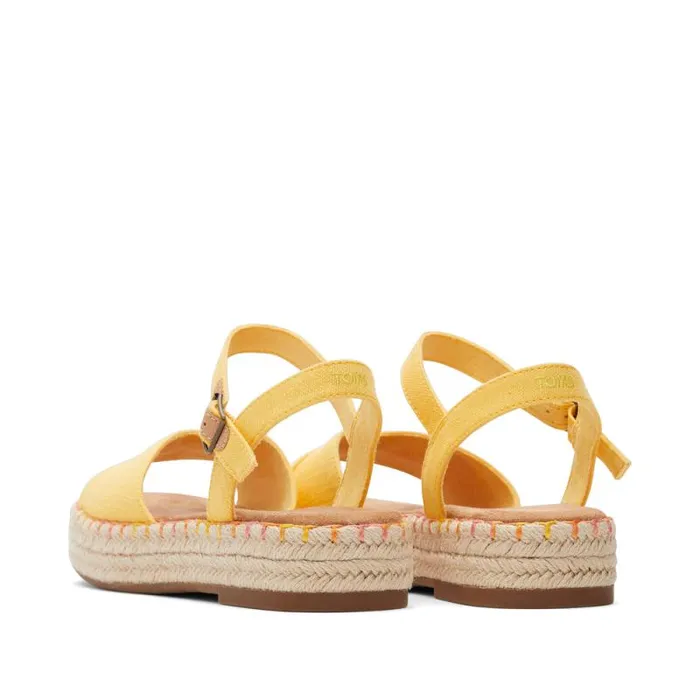 Toms Espadrilles Abby Flatform Espadrille Sandal Pineapple Yellow 8211 Women Toms Espadrilles Abby Flatform Espadrille Sandal Pineapple Yellow 8211 Women