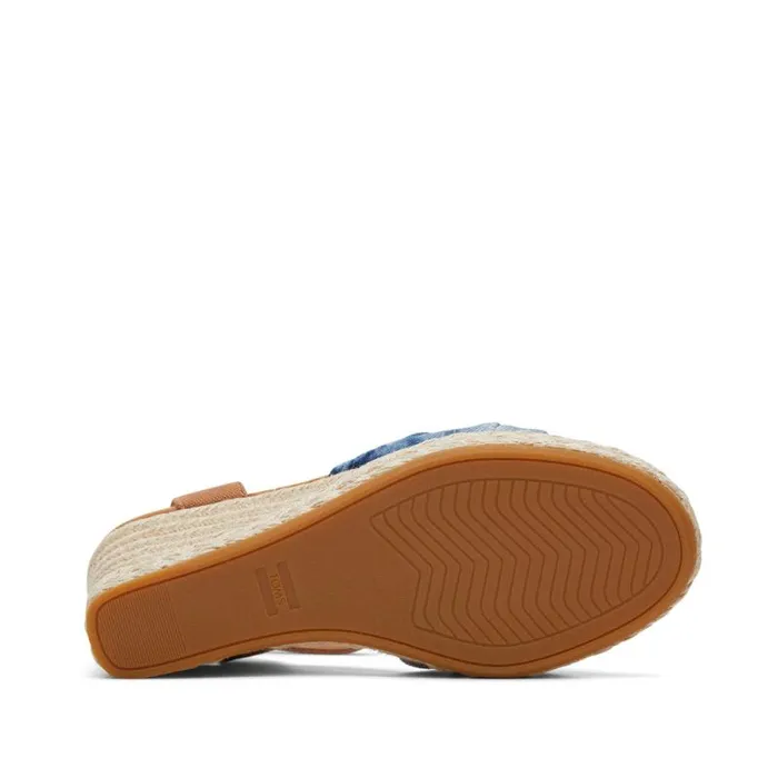 Toms Espadrilles Marisela Wedge Sandal Navy Washed Denim 8211 Women Toms Espadrilles Marisela Wedge Sandal Navy Washed Denim 8211 Women