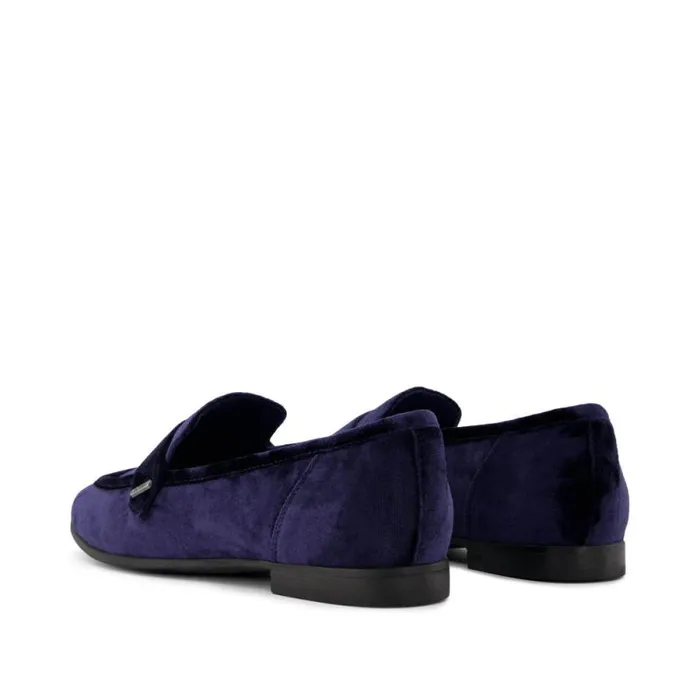 Toms Flats and Loafers Lynette Loafer Navy Crushed Velvet 8211 Women Toms Flats and Loafers Lynette Loafer Navy Crushed Velvet 8211 Women